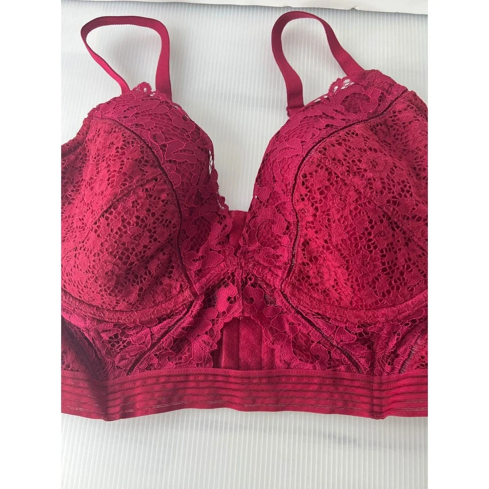 Victoria's Secret‎ Bra sexy plunge Adjustable Straps Hook Back sexy lined 36DD